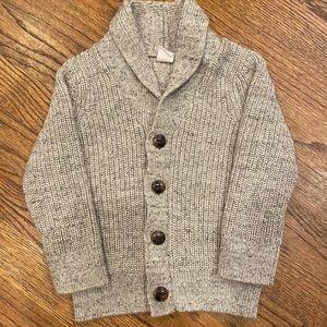 GAP Heather Grey Cable Knit Sweater